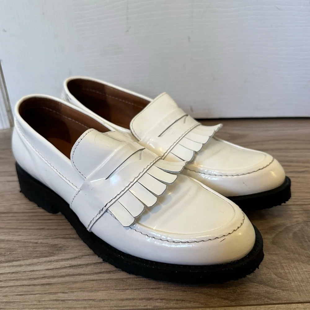 Whistles White Chunky Loafers